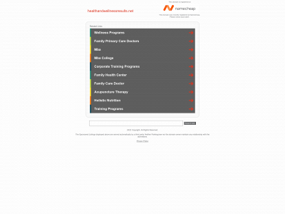 healthandwellnessresults.net snapshot