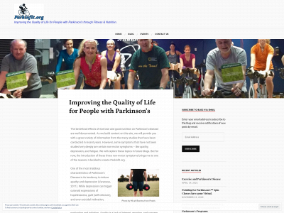 parkinfit.org snapshot