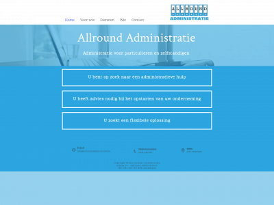 allroundadministratie.be snapshot