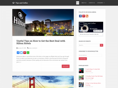 tipsandcoffee.com snapshot
