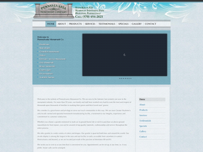 pamonument.com snapshot