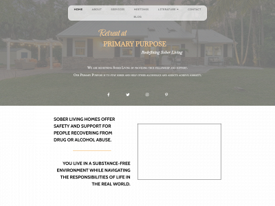 retreatatprimarypurpose.com snapshot