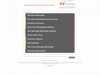 franks-coop-marketing-services.org snapshot