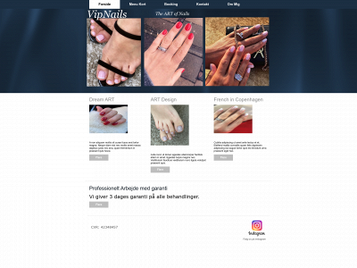 vipnails.dk snapshot