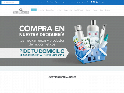 clinicadelcampestre.com snapshot