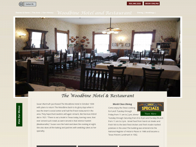 woodbinehotel.com snapshot