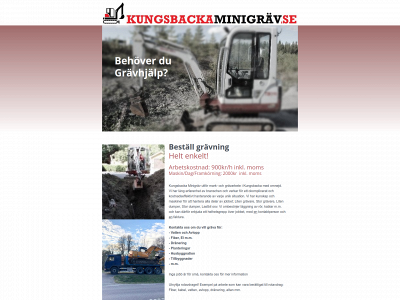 kungsbackaminigrav.se snapshot