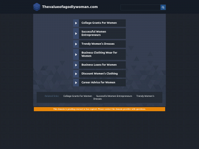 thevalueofagodlywoman.com snapshot
