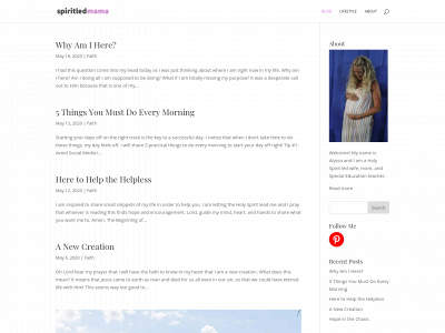 spiritledmama.com snapshot