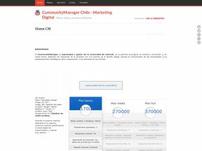 www.communitymanager.cl snapshot