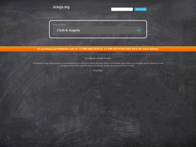 araujo.org snapshot
