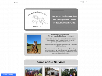 www.foxwoodequestriancenter.com snapshot