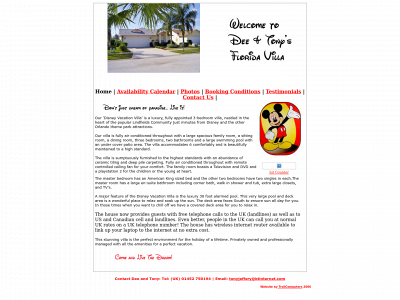 tonysfloridavilla.co.uk snapshot