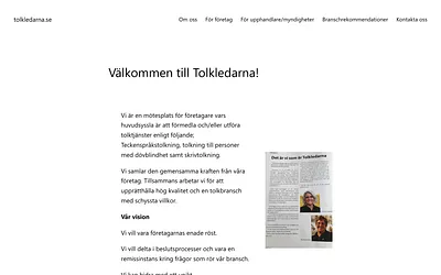 tolkledarna.se snapshot