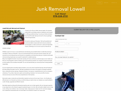 www.lowelljunkremoval.com snapshot