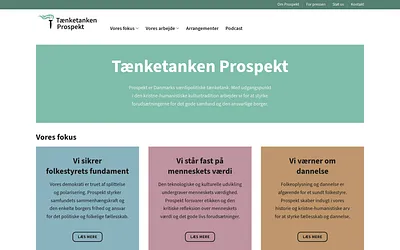 taenketankenprospekt.dk snapshot