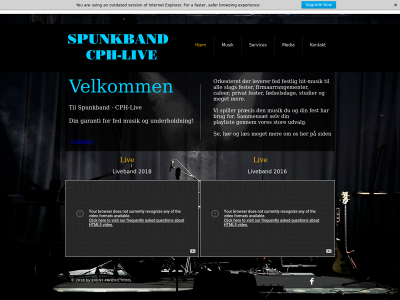 spunkband.dk snapshot
