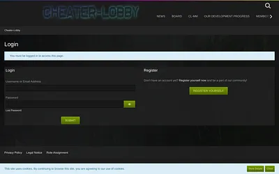 cheater-lobby.com snapshot