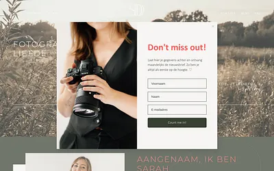 sarahdedeken.be snapshot