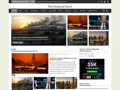 thefinancialstreet.com snapshot