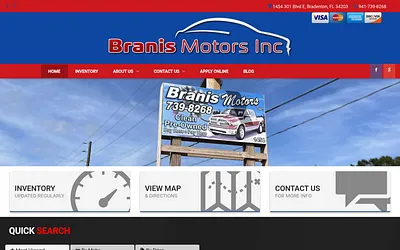 branismotorsbradenton.com snapshot