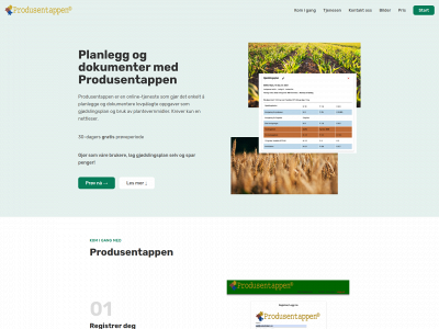 produsentappen.no snapshot