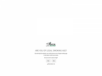 thevaporisland.com snapshot