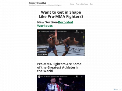 fighterfitnessclub.com snapshot