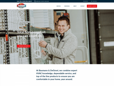 baumannanddegroot.com snapshot