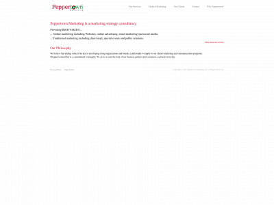 peppertownmarketing.com snapshot