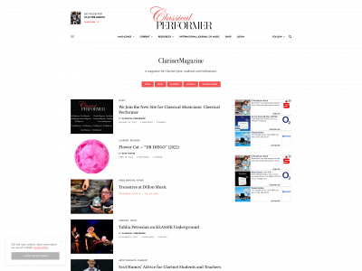 clarinetmagazine.online snapshot