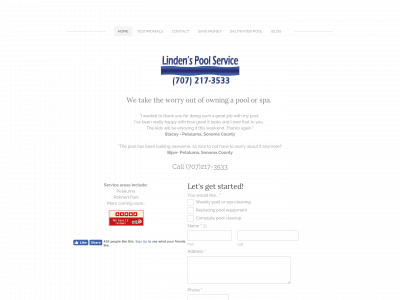 www.lindenspoolservice.com snapshot