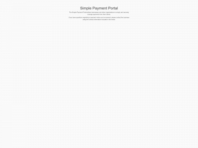 simplepaymentportal.com snapshot