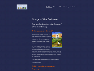 songsofthedeliverer.com snapshot