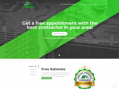 greendepartment.org snapshot