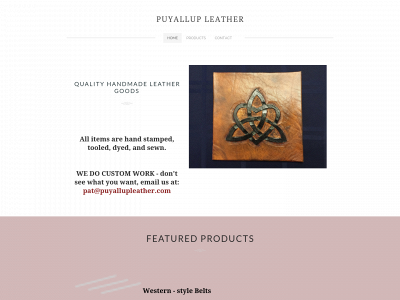 puyallupleather.com snapshot