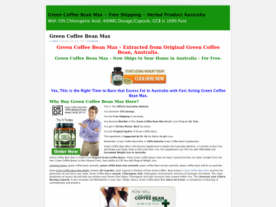 greencoffeebeanaustralia.org snapshot