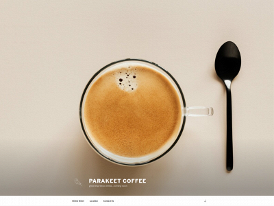 parakeetcoffee.com snapshot