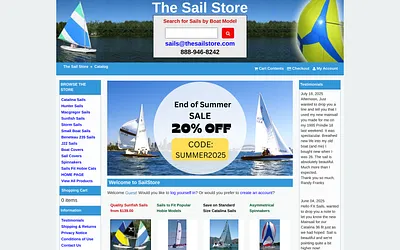 thesailstore.com snapshot