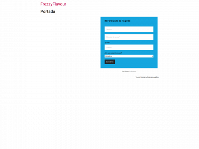 frezzyflavour.com snapshot