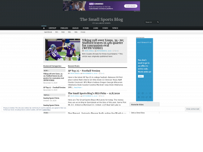 thesmallsportsbog.com snapshot
