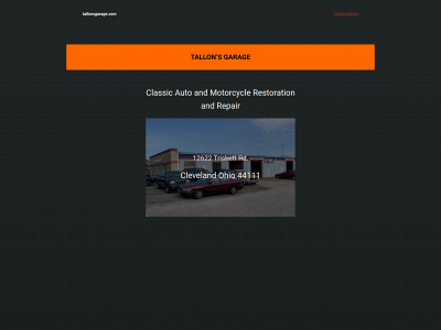tallonsgarage.com snapshot