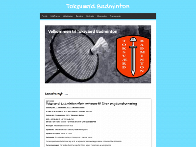 toksvaerdbadminton.dk snapshot