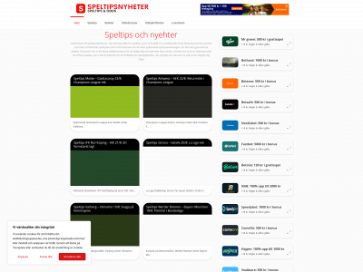 speltipsnyheter.se snapshot