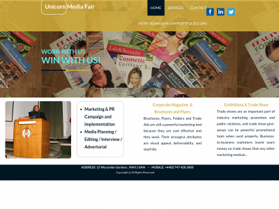 unicornmediafair.co.uk snapshot