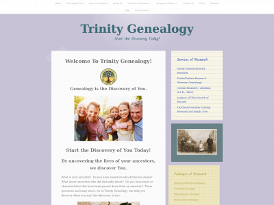 trinitygenealogy.com snapshot
