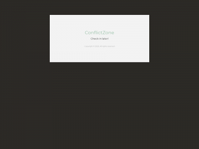 conflictz.one snapshot