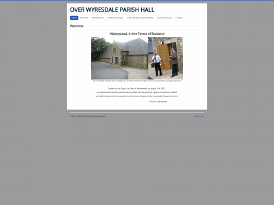 overwyresdaleparishhall.org.uk snapshot