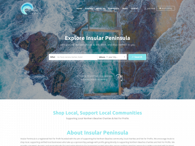 insularpeninsula.org.au snapshot