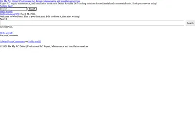 fixmyacdubai.ae snapshot